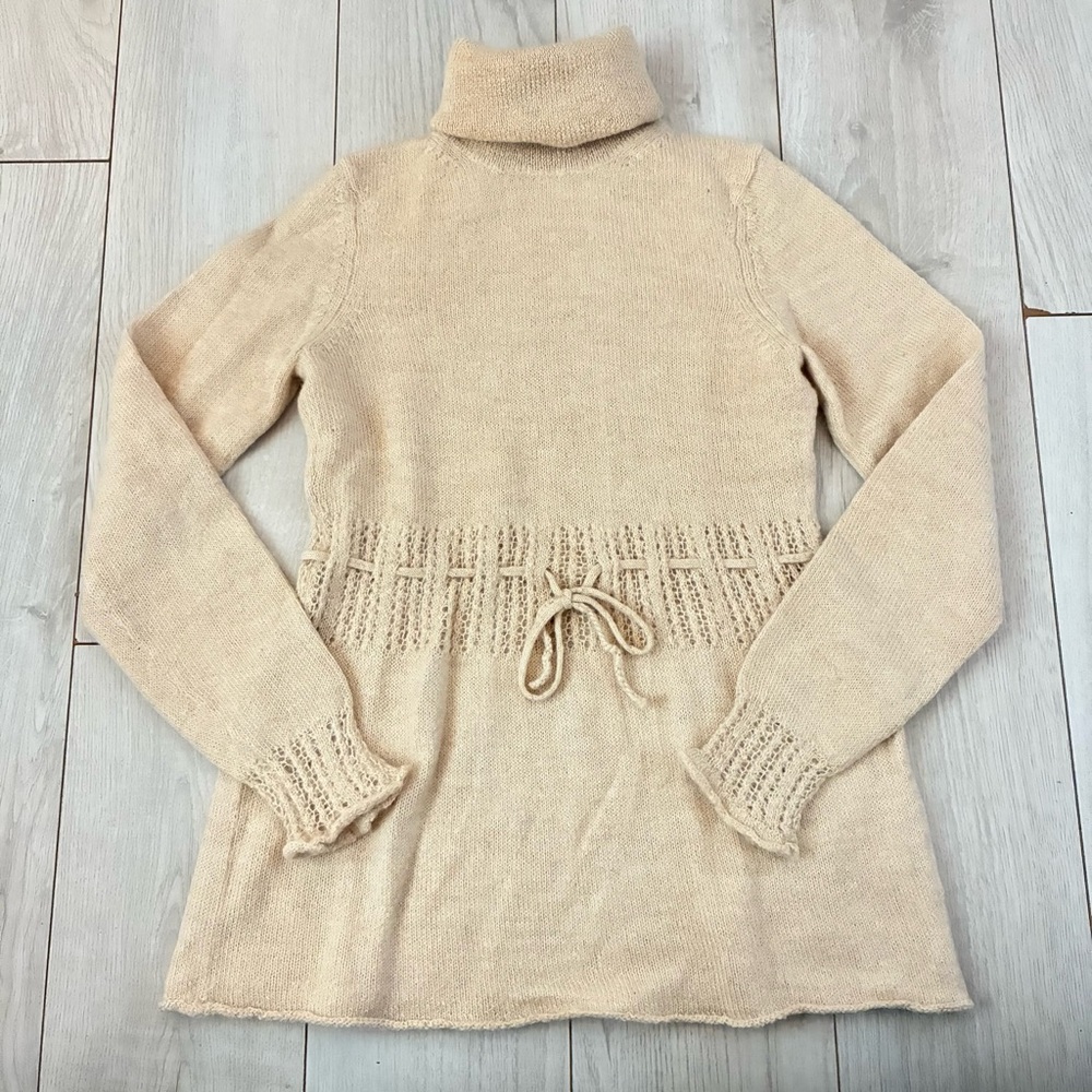 Rebecca Taylor Cream Cowl Neck Sweater
